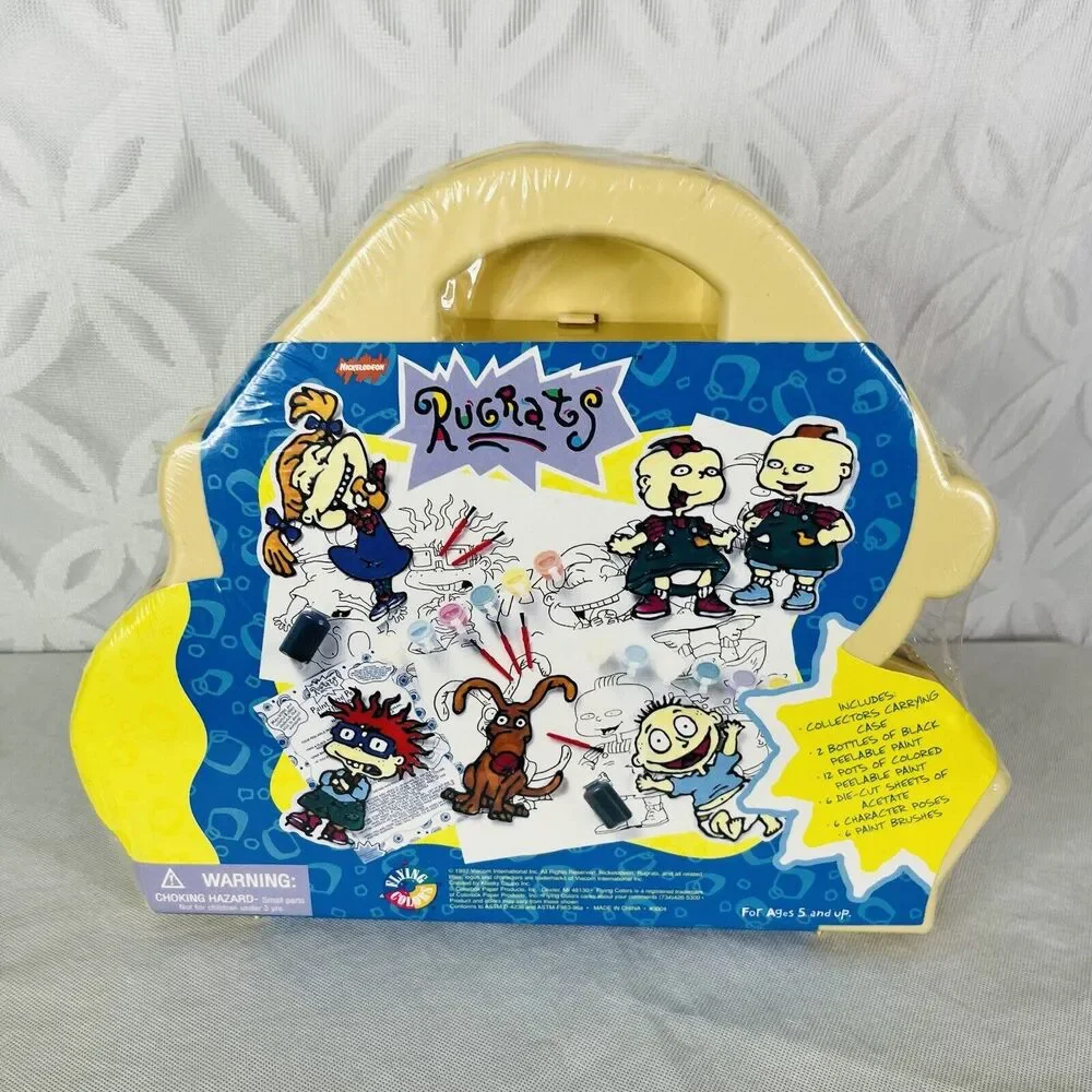 NICKELODEON Rugrats Tommy's Liquid Magic Window‎ Art Activity Case Sealed 1997